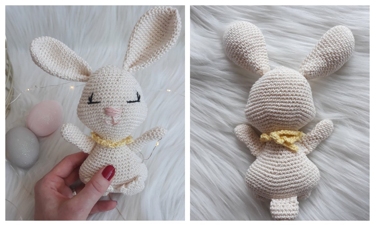 Blog-Inhaltsbild für 'Hase Hanna, kostenlose Häkelanleitung'